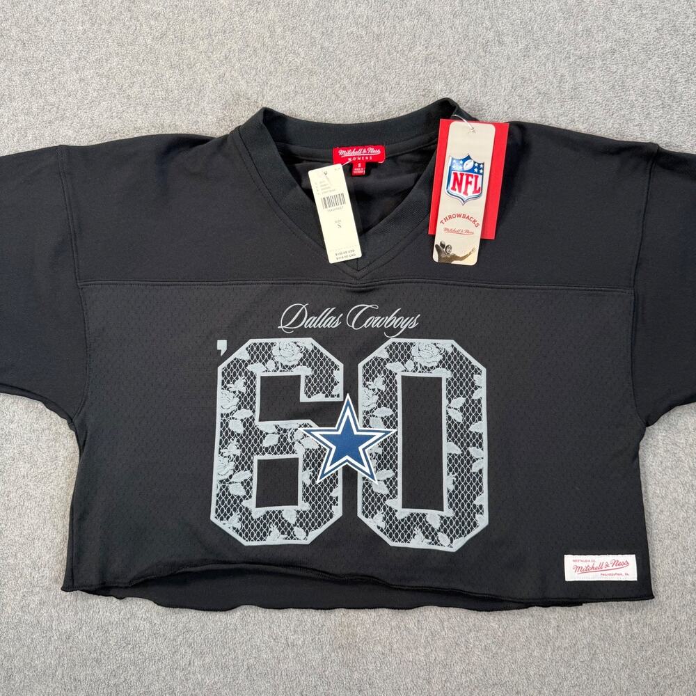 Mitchell & Ness NFL Cropped Jersey Dallas Cowboys Anthropologie Women Small New